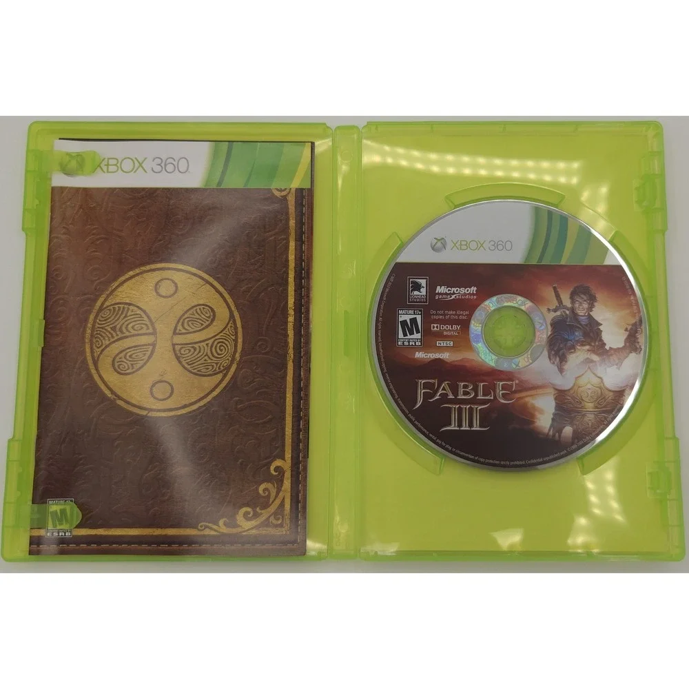 Fable III 3 - Xbox 360 - CIB w/ Manual and Insert - Not For Resale NFR